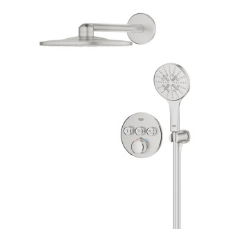 Sprchový systém Grohe Grohtherm SmartControl včetně podomítkového tělesa supersteel 34863DC0