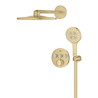 Sprchový systém Grohe Grohtherm SmartControl včetně podomítkového tělesa kartáčovaný Cool Sunrise 34863GN0