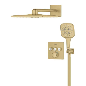 Sprchový systém Grohe Grohtherm SmartControl včetně podomítkového tělesa kartáčovaný Cool Sunrise 34864GN0