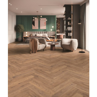 Laminátová podlaha Krono Original Herringbone dřevodekor 63x12,6 cm HRGBK450