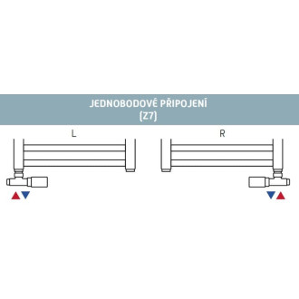 Ventil pro ústřední vytápění Hopa Single-Set bílá VENTILUNIKOSETLW