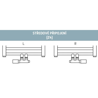 Ventil pro ústřední vytápění Hopa Uni-Sada chrom VENTILSADAUNIC