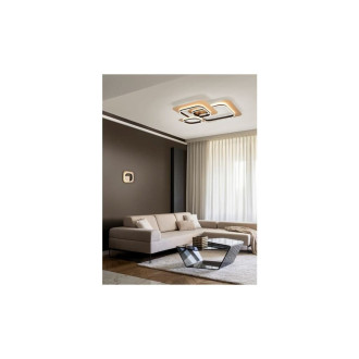 Led osvětlení Trio Lugo 74x13 cm kov černá/zlato 642910380