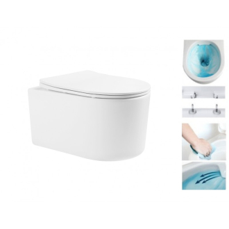 MEXEN SOFIA RIMLESS závěsný klozet 48 cm, bílý 3354XX00