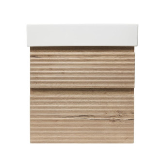 Koupelnová skříňka 2 zásuvková s umyvadlem Naturel Savona 58x53x44,8 cm dub Halifax mat SAVONA260DHSAT