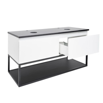 Koupelnová skříňka s krycí deskou SAT B-Way 119x30x45 cm bílá lesk BWAY120WZF