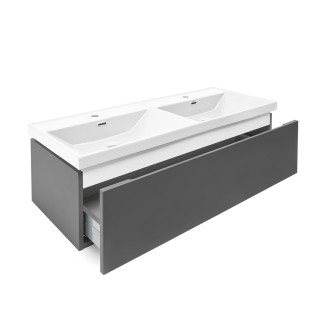Koupelnová skříňka s umyvadlem SAT Feel 120x30x44,8 cm antracit mat SATFEEL120ANTU4