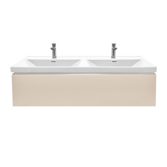 Koupelnová skříňka s umyvadlem a bateriemi SAT Feel 120x30x44,8 cm pískově béžová mat SATFEEL120BEU4BA