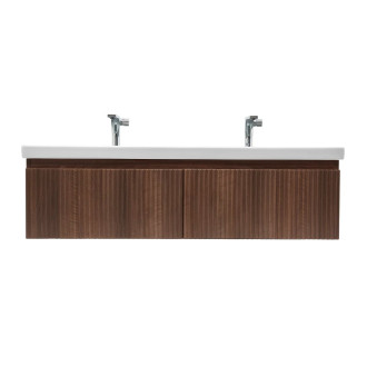 Koupelnová skříňka s umyvadlem SAT Evolution 118x30x44,8 cm ořech Aida mat SATEVO120NAU5BA