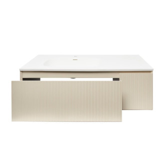 Koupelnová skříňka s umyvadlem Naturel Austen 120x35x52 cm beige mat Naturel Austen120BG