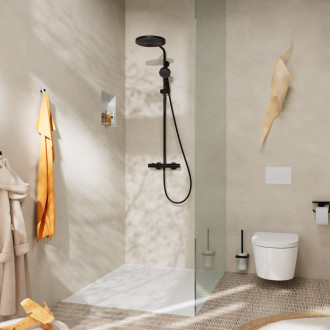 Sprchový systém Hansgrohe Pulsify S Puro s termostatickou baterií černá matná 24237670