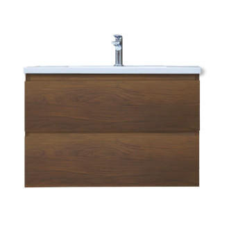 Koupelnová skříňka s umyvadlem SAT B-Way 79x50x45 cm ořech mat BWAY280NUTU