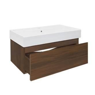Koupelnová skříňka s umyvadlem SAT B-Way 80x30x45 cm ořech mat BWAY80NUTU2