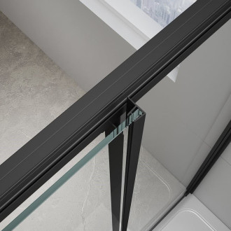 Sprchový kout obdélník 80x90 cm Polysan Easy Black EL5315B