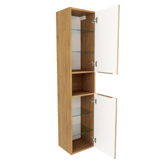 Koupelnová skříňka vysoká SAT Feel 36x165x32 cm dub medový mat SATFEELV36DM