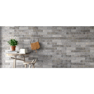 Obklad Multi Brick Tones grey 6x25 cm reliéfní BRTONESGR