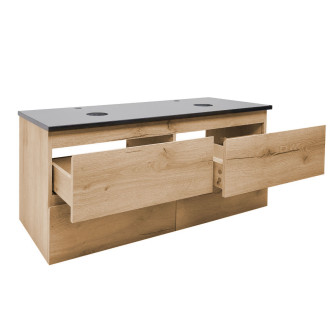 Koupelnová skříňka s krycí deskou SAT B-Way 119x50x45 cm dub mat BWAY2120OAKTK