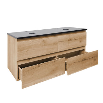 Koupelnová skříňka s krycí deskou SAT B-Way 119x50x45 cm dub mat BWAY2120OAKZ