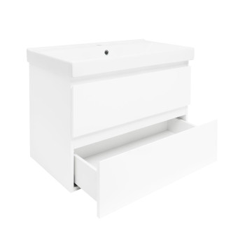 Koupelnová skříňka s umyvadlem SAT B-Way 1 79x50x45 cm bílá lesk BWAY280WU1BI