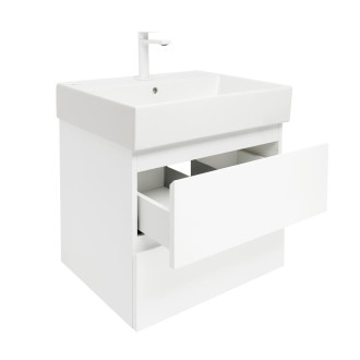 Koupelnová skříňka s umyvadlem SAT B-Way 1 59x50x45 cm bílá mat BWAY260WU2BBI