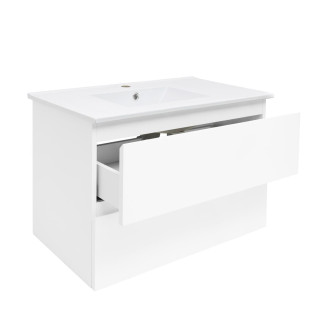 Koupelnová skříňka s umyvadlem SAT B-Way 79x50x45 cm bílá mat BWAY280WU4BI