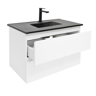 Koupelnová skříňka s umyvadlem SAT B-Way 79x50x45 cm bílá lesk BWAY280WU4B2B