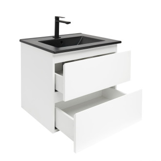 Koupelnová skříňka s umyvadlem SAT B-Way 1 59x50x45 cm bílá lesk BWAY260WU4B2B