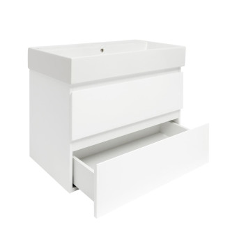 Koupelnová skříňka s krycí deskou SAT B-Way 1 79x50x45 cm bílá mat BWAY280WU2BI