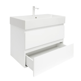 Koupelnová skříňka s umyvadlem SAT B-Way 1 79x50x45 cm bílá mat BWAY280WU2BBI