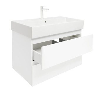 Koupelnová skříňka s umyvadlem SAT B-Way 1 79x50x45 cm bílá mat BWAY280WU2BBI