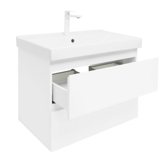 Koupelnová skříňka s umyvadlem SAT B-Way 1 79x50x45 cm bílá lesk BWAY280WU1BBI