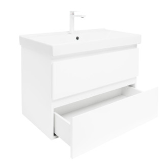 Koupelnová skříňka s umyvadlem SAT B-Way 1 79x50x45 cm bílá lesk BWAY280WU1BBI