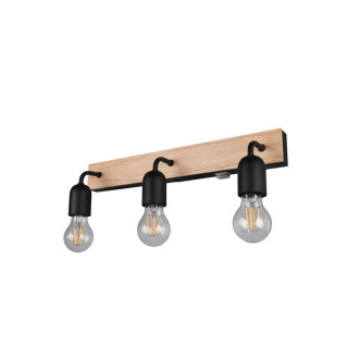 Osvětlení Trio Arturo 45x12 cm kov dřevo TR284470332