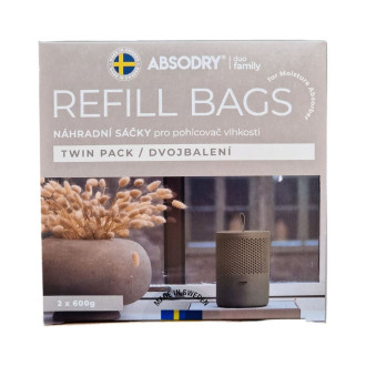 Náhradní sáčky do pohlcovače vlhkosti Everbrand Absodry Duo Family Bag 3 , 2x600 g 205-DFB-EN-CZ