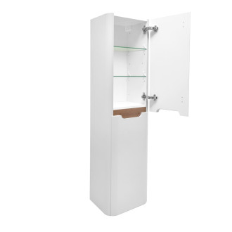 Koupelnová skříňka vysoká SAT Fusion 40x149x33 cm bílá mat SATFUSIONV40W