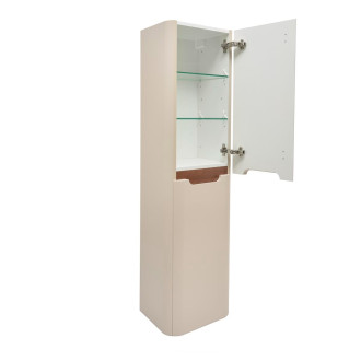Koupelnová skříňka vysoká SAT Fusion 40x149x33 cm pískově béžová mat SATFUSIONV40BE