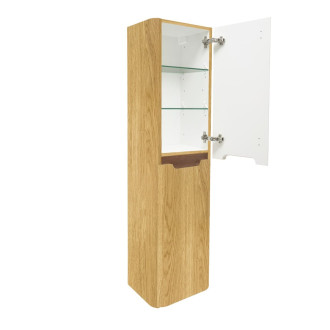Koupelnová skříňka vysoká SAT Fusion 40x149x33 cm dub medový mat SATFUSIONV40DM