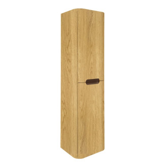 Koupelnová skříňka vysoká s košem na prádlo SAT Fusion 40x149x33 cm dub medový mat SATFUSIONV40DMK