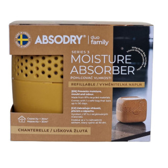 Pohlcovač vlhkosti Everbrand Absodry Duo Family Bag 3, do 30 m3, žlutý  230-ADB-Y-EN-CZ