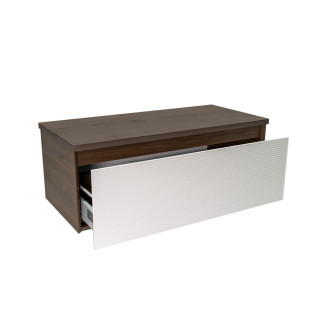 Koupelnová skříňka s krycí deskou Naturel Monza 99x30x45 cm ořech mat MONZA100WN
