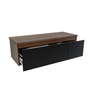 Koupelnová skříňka s krycí deskou Naturel Monza 119x30x45 cm ořech mat MONZA120BN