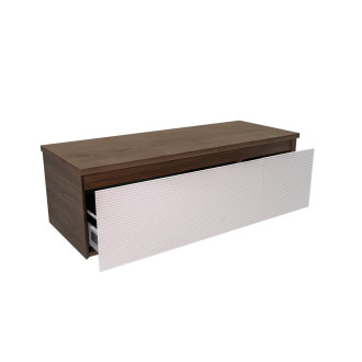 Koupelnová skříňka s krycí deskou Naturel Monza 119x30x45 cm ořech mat MONZA120WN