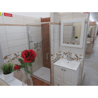 Zrcadlo Naturel Provence 60x70 cm bílá SIKONSP20573