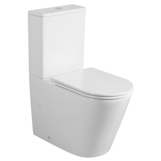 AVIS WC kombi, Vortex Rimless, spodní/zadní odpad, bílá PC106V