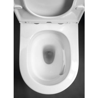 AVIS WC kombi, Vortex Rimless, spodní/zadní odpad, bílá PC106V