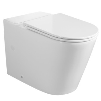AVIS WC kombi mísa, Vortex Rimless, 66x36 cm, spodní/zadní odpad, bílá PC106-111