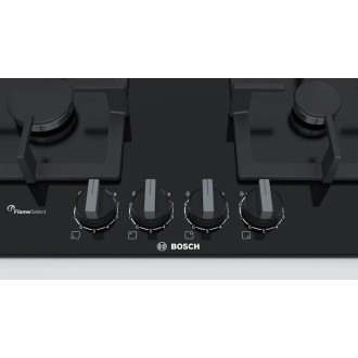Bosch Serie 6 plynová varná deska 60 cm tvrzené sklo, černá PPP6A6B20
