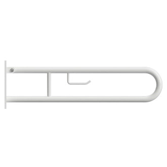 BEMETA HELP: Sklopný úchyt ve tvaru U s držákem na TP 813mm, bílé, s krytkou 301407283