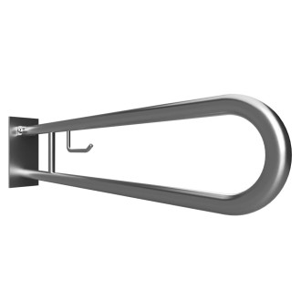 BEMETA HELP: Sklopný úchyt ve tvaru U s držákem na TP 900 mm, brus, s krytkou 301407292