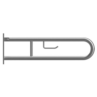 BEMETA HELP: Sklopný úchyt ve tvaru U 750 mm, brus, s krytkou a držákem TP 301407302
